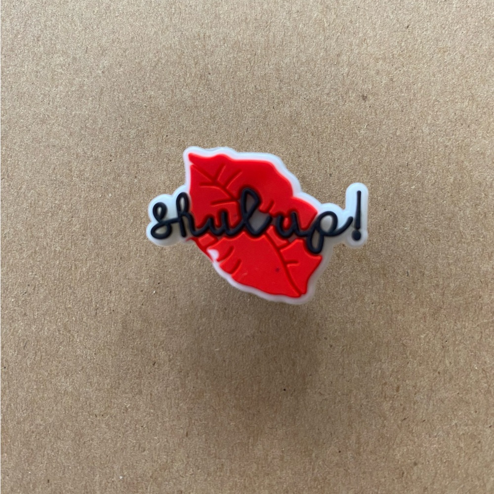 π6/$12π Shut Up Lips Mean Girls ShoeCharm, Croc Charm